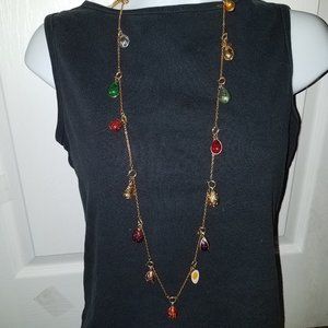 Joan Rivers 18 charm/egg  necklace